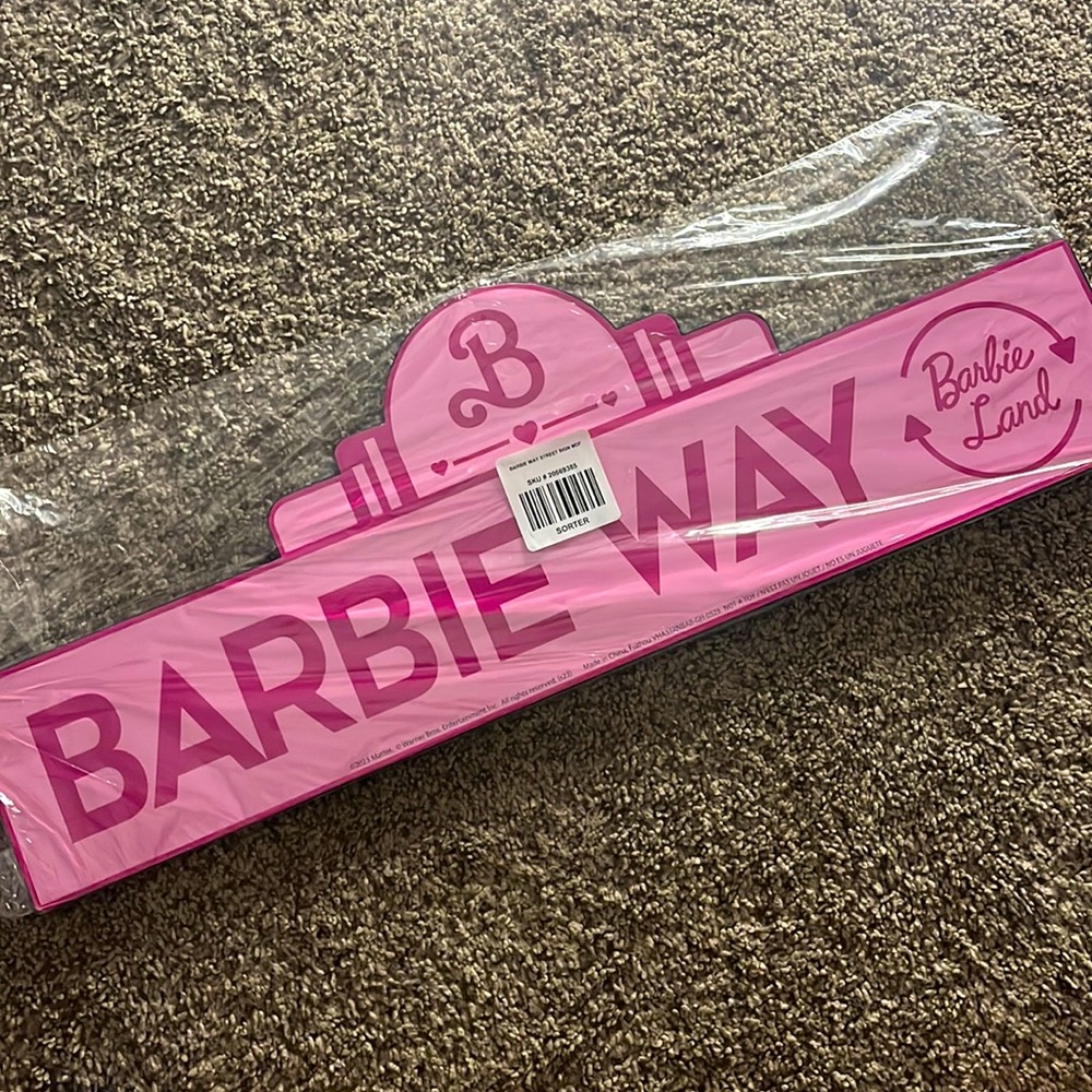 Barbie Street Sign